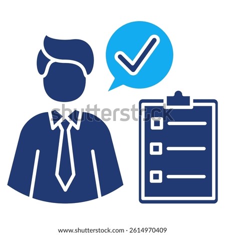 Accountability icon represented by Accountability symbol Dualtone style.