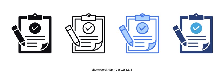 Accountability icon sheet multiple style collection