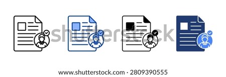 Accountability Icon with Style Variations
