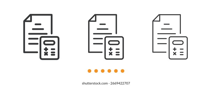 Icono de responsabilidad. Vector de icono de línea delgada