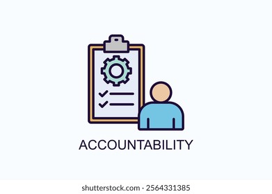 Accountability Isolated Vector, Icon Or Logo Sign Symbol Illustration