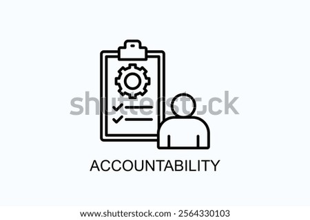 Accountability Isolated Vector, Icon Or Logo Sign Symbol Illustration