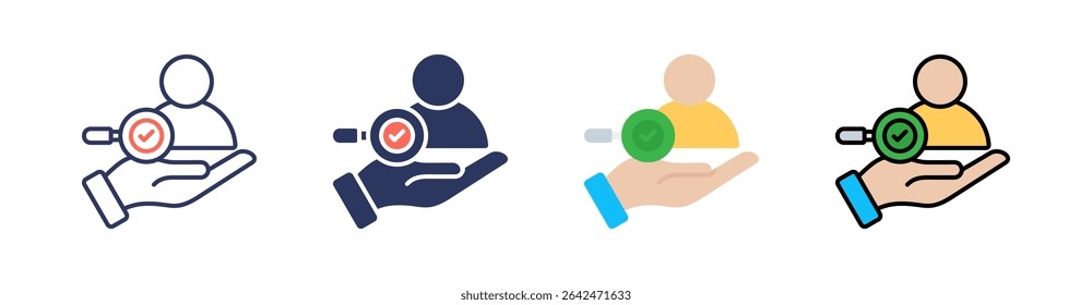 Accountability Multi Style Icon Set Vector