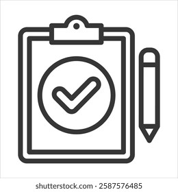 Accountability Outline Icon Vector Illustration