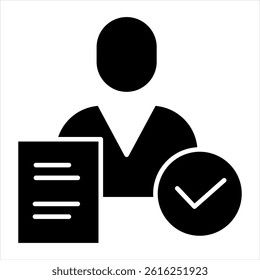 Accountability Outline icon vector illustration 

