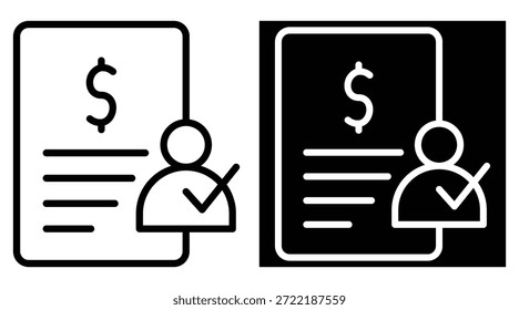 Versión de dos tonos de la responsabilidad en el fondo blanco y negro