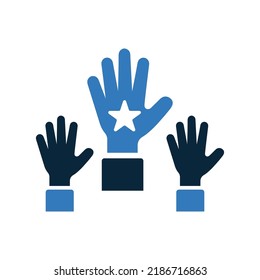 Accountable, answerable icon. Simple editable vector design isolated on a white background.