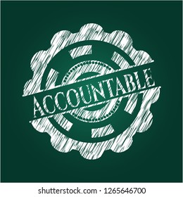Accountable chalk emblem