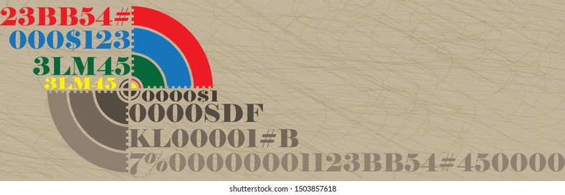 Accountancy banner. Abstract target. Vector illustration