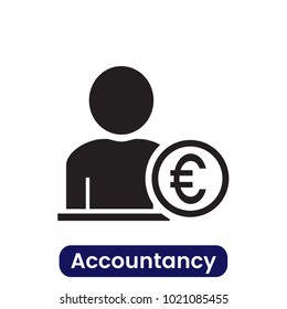 Accountancy icon. Simple vector illustration.