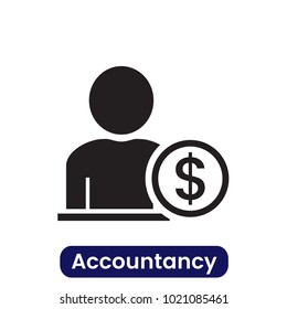 Accountancy icon. Simple vector illustration.