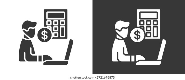 Conjunto De Iconos De Contador Colección De Vector Aislado En Blanco Y Negro