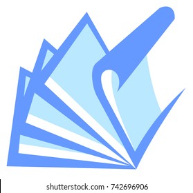 Accountant, symbol, logo.