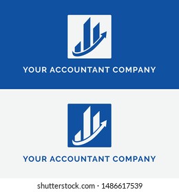 Accountant, Tax Accountant, And Accounting Firm Name Card With Modern Design And Clean. This Design For Junior Accountant And Senior Accountant Who Need Id Card For Business