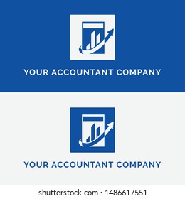 Accountant, Tax Accountant, And Accounting Firm Name Card With Modern Design And Clean. This Design For Junior Accountant And Senior Accountant Who Need Id Card For Business