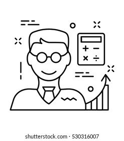 Accountant Vector Icon