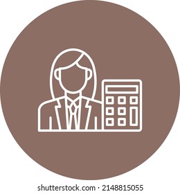 Icono vector contable. Se puede usar para imprimir, móviles y aplicaciones web.