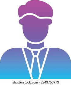 Vektorsymbol des Rechnungsführers. Kann für Druck-, Mobil- und Web-Anwendungen verwendet werden.