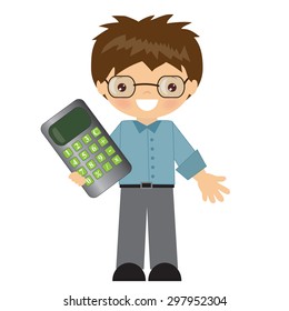 Accountant vector illustration