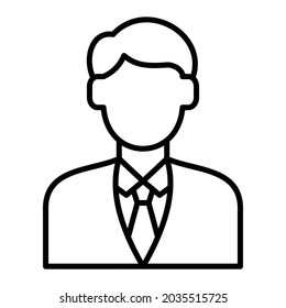 Icono De Esquema Del Vector Contable Aislado En Fondo Blanco
