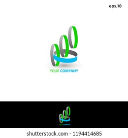 Accounting for abstract vector logos  with ring icons