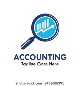 Accounting analysis design template illustration