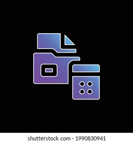 Accounting blue gradient vector icon