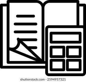 Accounting Book Icon Element For Design