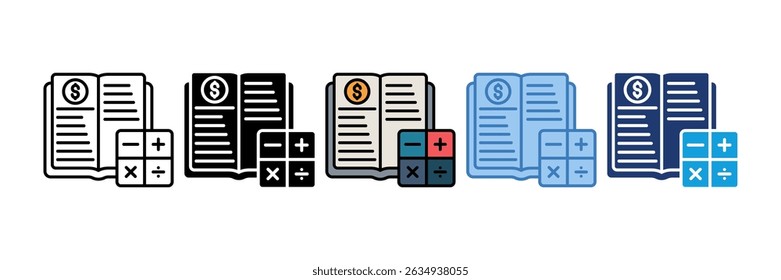 Accounting Book Icon Element For Design