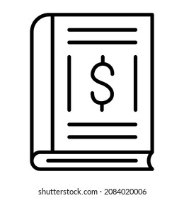 Accounting Book icon vector image. Can also be used for web apps, mobile apps and print media.