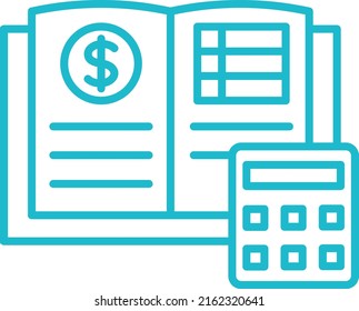 Accounting Book vector icon. Can be used for printing, mobile and web applications.