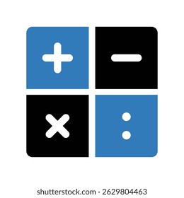 Accounting, calculation sign icon. Glyph vector isolated on a white background stock illustration