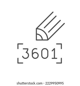 Accounting calculations line outline icon