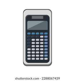 accounting calculator device cartoon. work bank, financial tax accounting calculator device sign. isolated symbol vector illustration