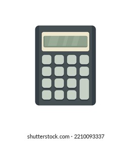 Accounting calculator icon. Flat illustration of Accounting calculator vector icon isolated on white background