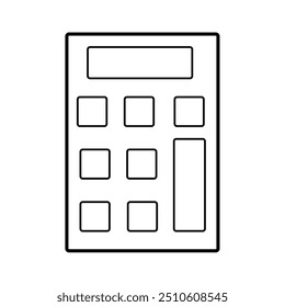 Ícone da calculadora de contabilidade. vetor da calculadora