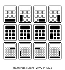 Accounting calculator icon. calculator vector Elegant collection of calculator icons