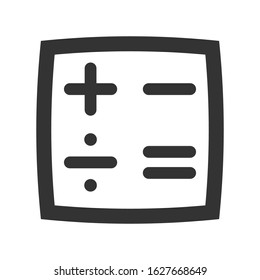 Accounting calculator icon. vector graphics
