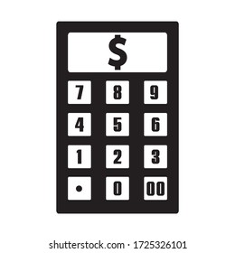 Accounting calculator icon. vector graphics
