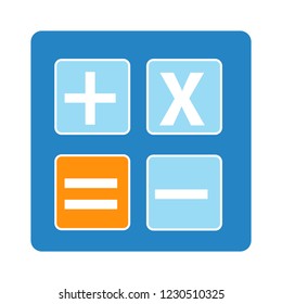 Accounting Calculator Isolated Vector - Mathematics Calculation Illustration Sign . Finance Digital Digital Sign Symbol