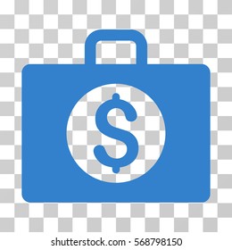 Accounting Case icon. Vector illustration style is flat iconic symbol, cobalt color, transparent background. Designed for web and software interfaces.