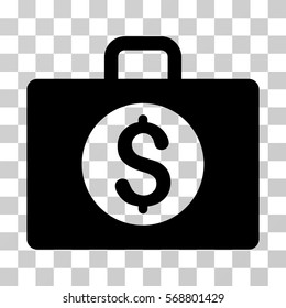 Accounting Case icon. Vector illustration style is flat iconic symbol, black color, transparent background. Designed for web and software interfaces.