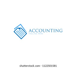 Accounting Concept Logo Design Template