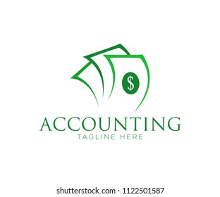 Accounting Concept Logo Design Template