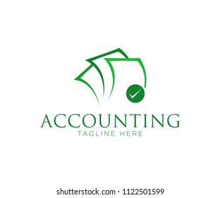 Accounting Concept Logo Design Template
