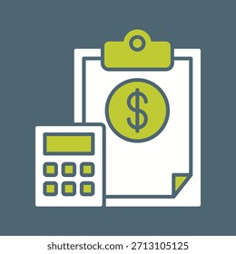 Accounting Creative Vector Graphic Icon