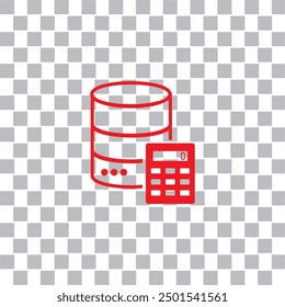 accounting database icon , management icon