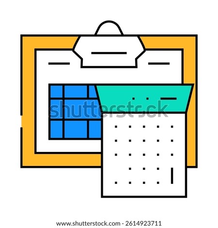 accounting department line icon vector. accounting department sign. isolated symbol illustration