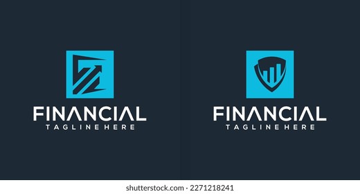 colección de plantillas de logotipo de diseño de contabilidad