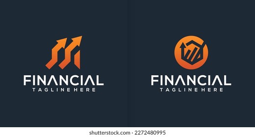accounting design logo template collection